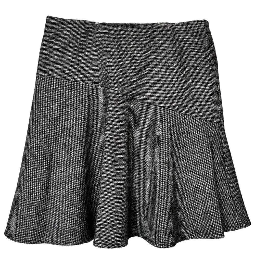 DKNY City Black and White Tweed Wool Skirt Size 4
